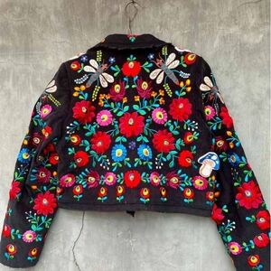 Batik amarillis hand embroidered jacket folk art slavic small. Make me an offer!